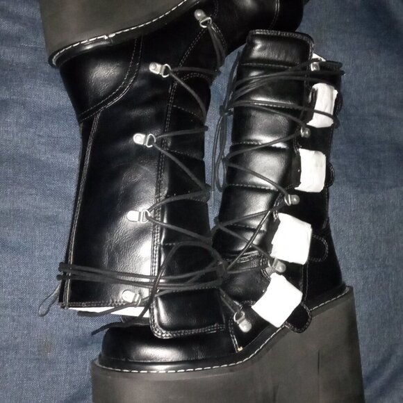 " COMBAT CONNECTIONS "  To Go Platform Boots( BRAND NEW!!!!!!!!!!!!!! - Picture 1 of 3